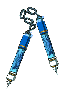 S25 Blue Flame Nunchaku