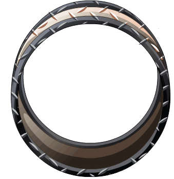 S29 Black Steel Ring