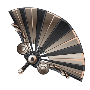 S29 Black Steel Fan