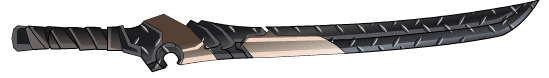S29 Black Steel Katana