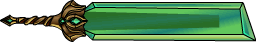 S6 Green Crystal Broadsword
