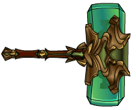 S6 Green Crystal Hammer