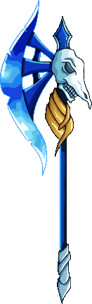 Blue Skeleton Axe animation